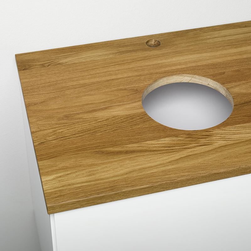 20071282 Рабочая Стойка 810X462X20 Massive Ek Westerbergs Дубовый 