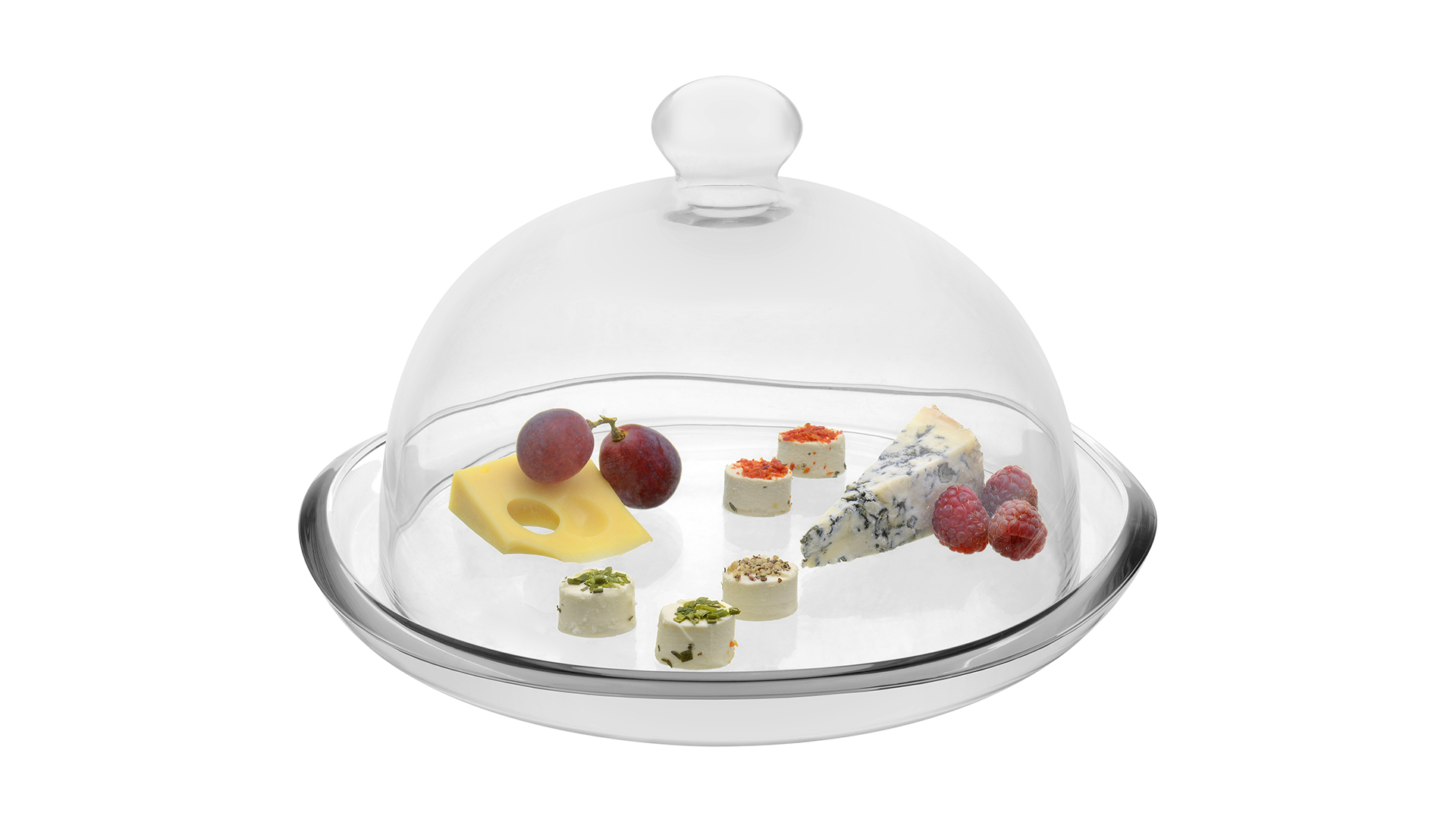 10601680 Vidivi Блюдо Vidivi "Барена" 28см с крышкой 23см Стекло  - Вид №1