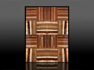 Ercole Бронированная входная дверь из фантастического красного оникса