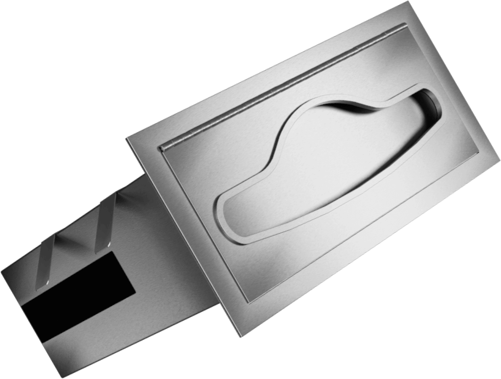 E050-S Встраиваемый в столешницу диспенсер для бумажных полотенец для рук