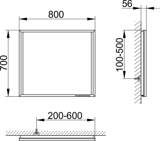 19097012503 Зеркало с подсветкой KEUCO Edition 90 - Вид №3