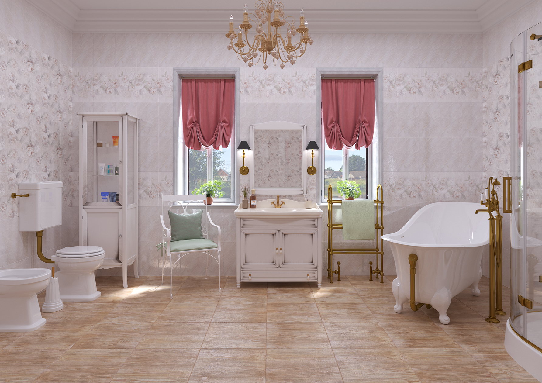 Керамическая плитка PEONIA 126875 25х40 см PiezaROSA  - Вид №1