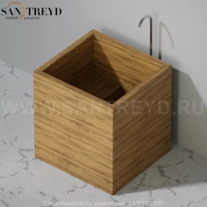 UWD GONGO Ванна свободностоящая 85 см из ореха gongo85.walnut