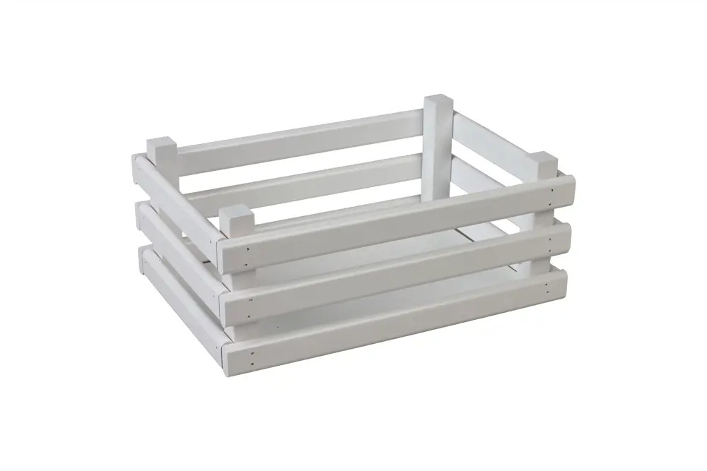91703014 Ящик деревянный для хранения Polini Home Basket 30х20х12см береза белый STLM-1096415