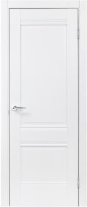 84532562 Дверь межкомнатная глухая Классико-42 70х200 см ламинация Hardflex цвет белый (с замком и петлями) STLM-0051363 Santreyd