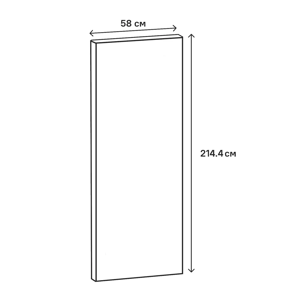 Фальшпанель для колонки София 214.4x58 см KONSENSA ДСП цвет белый 89406514 STLM-2141314 София белая - Вид №18