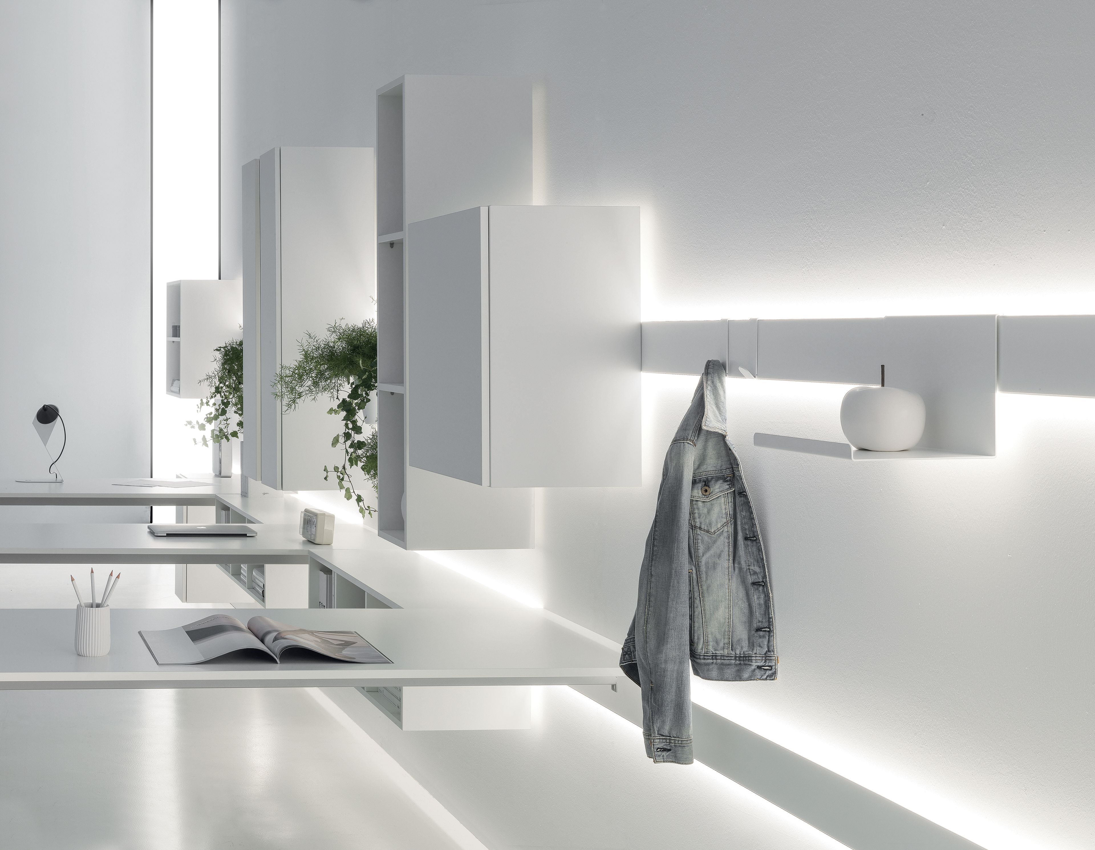 Меламиновая секционная стена с письменным столом DVO Milo ARCH-00093322 - Вид №5