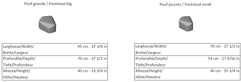 La Cividina Пуф с огнестойкой набивкой Modo sun-id-1394137 - Вид №4