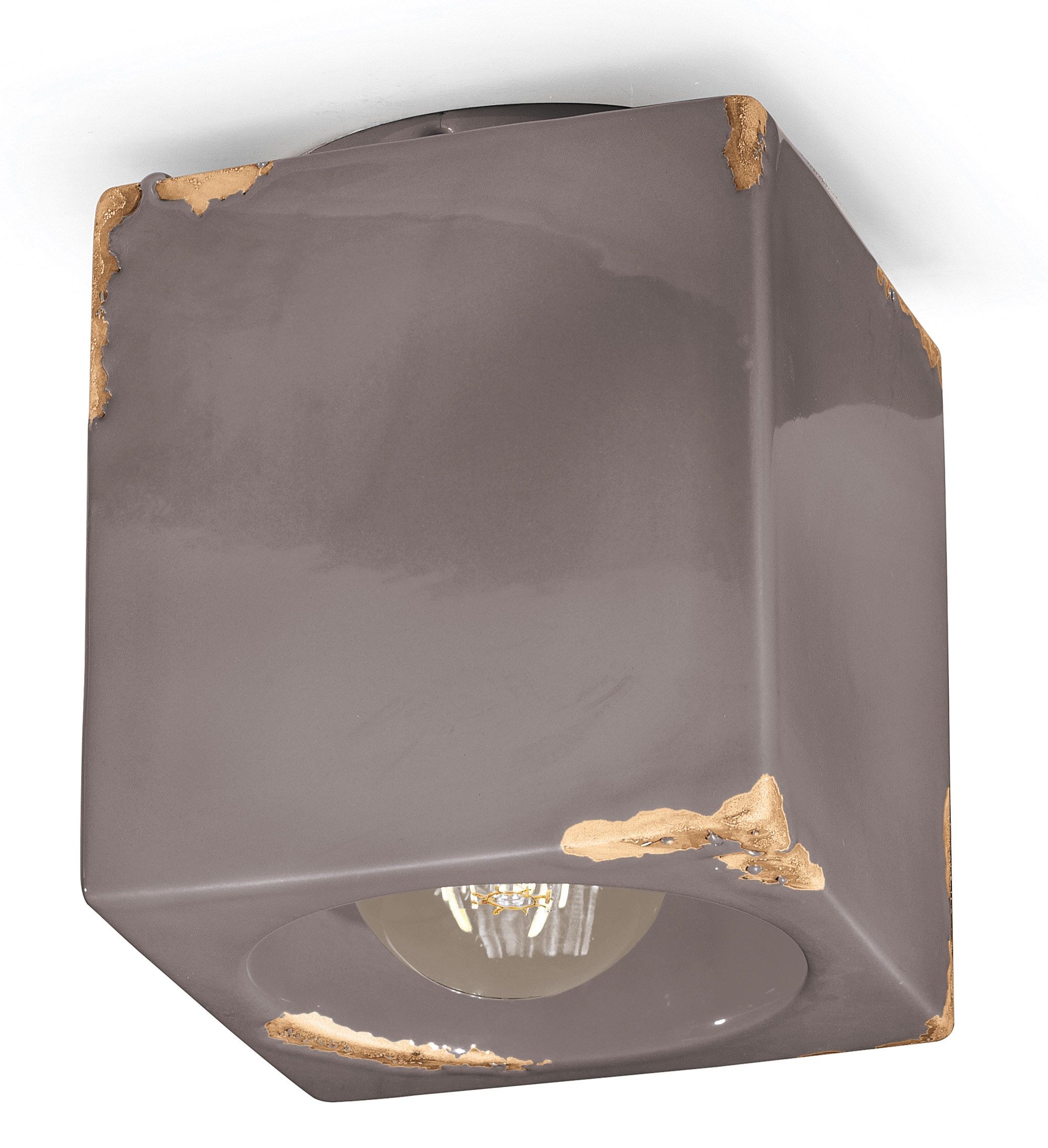 Потолочный керамический квадратный прожектор FERROLUCE Винтаж ARCH-00065434 - Вид №7