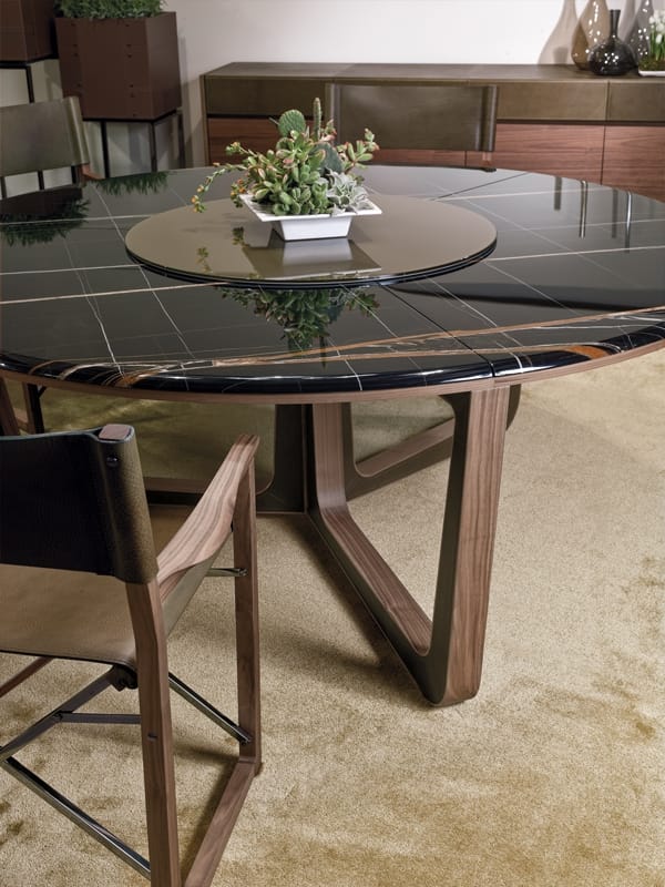 Круглый мраморный обеденный стол с Lazy Susan i 4 Mariani ASCOT ARCH-00082694 - Вид №9