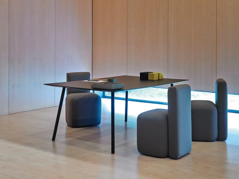 Viccarbe Кресло с обивкой из ткани на колесиках по контракту Season sun-id-1442534 - Вид №8