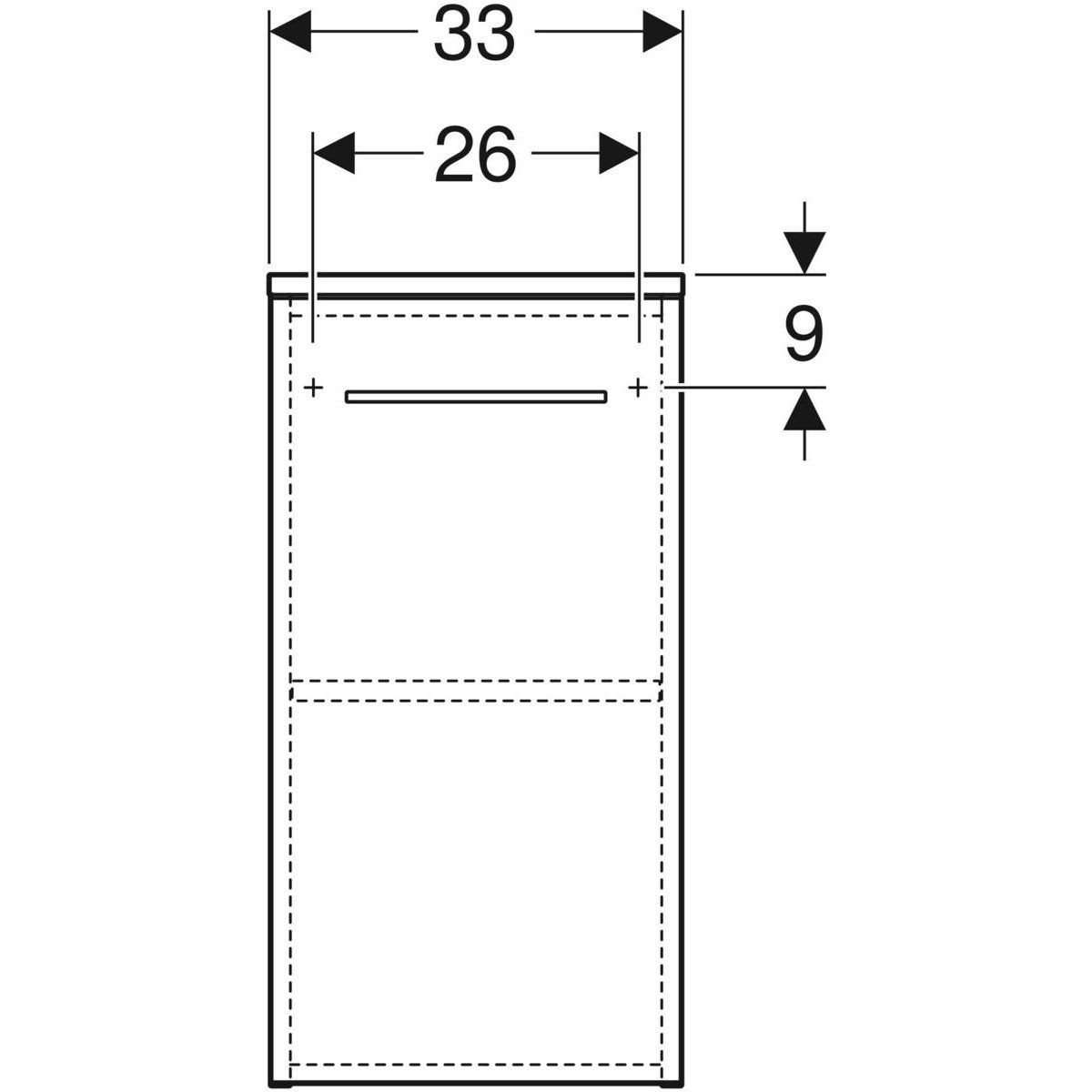 Колонна для ванной комнаты с дверцами Geberit площадь Сельнова ARCH-00102639 - Вид №2
