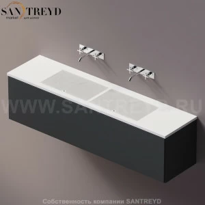 AELLM0CC21820ZZ Подвесная раковина настенная прямоугольная Agape Ell белая