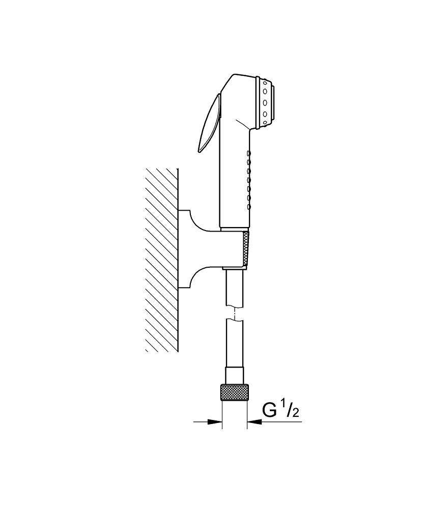 27826000 Гигиенический душ Grohe хром  - Вид №1