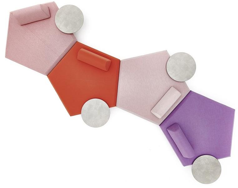 Varaschin Секционный модульный диван из ткани Bento 239 - Вид №2