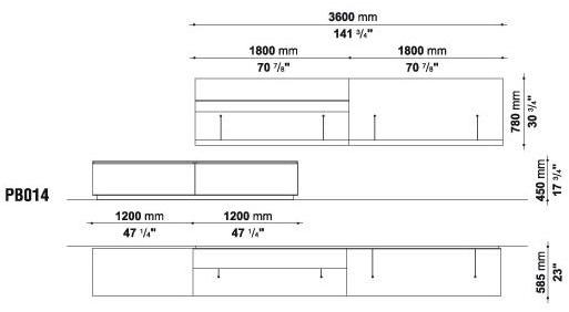 B&B Italia Комод с распашными дверцами Pab sun-id-1362914 - Вид №5