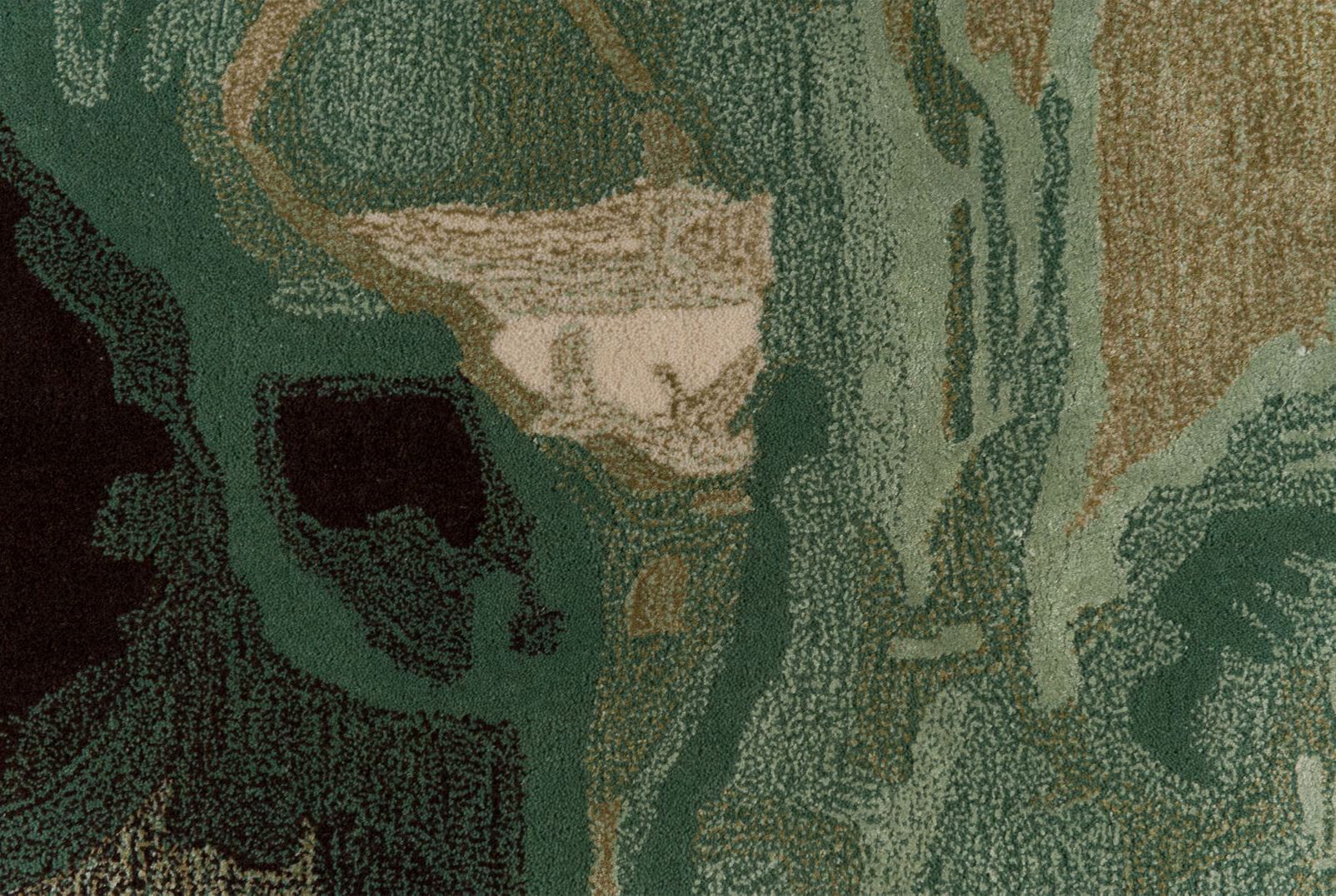 Прямоугольный ковер из новозеландской шерсти и растительного шелка ROCHE BOBOIS MARBLE ARCH-00063839 - Вид №2