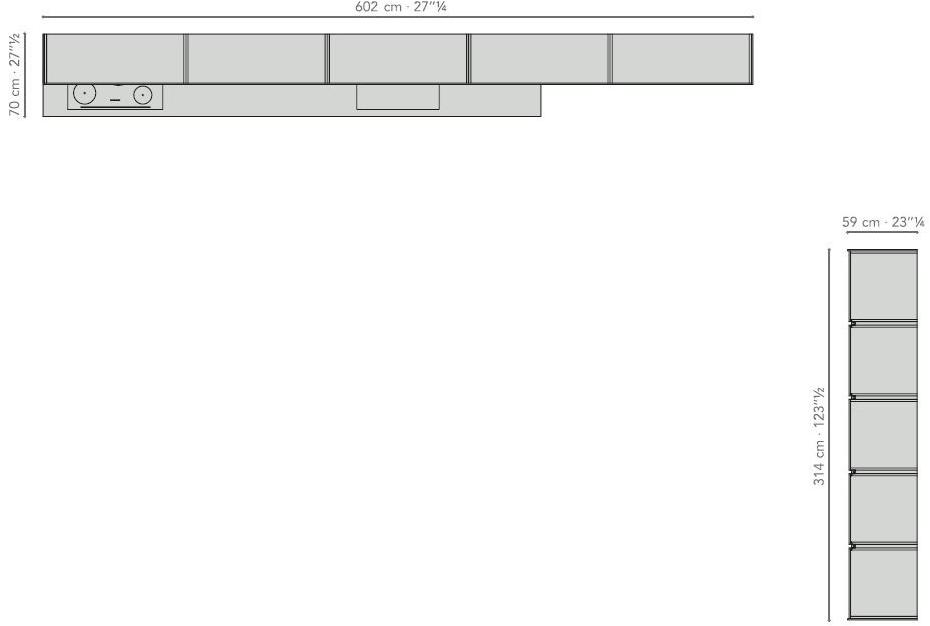 TM Italia Cucine Линейная лакированная кухня K6 sun-id-1504939 - Вид №5