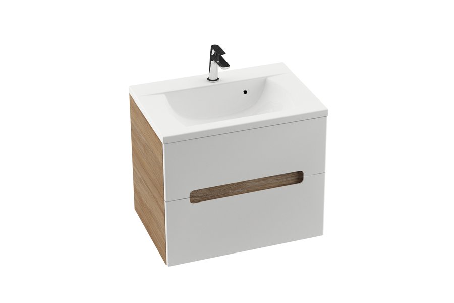 Тумба под умывальник SD 600 CLASSIC II береза/белая Ravak X000000903 - Вид №2