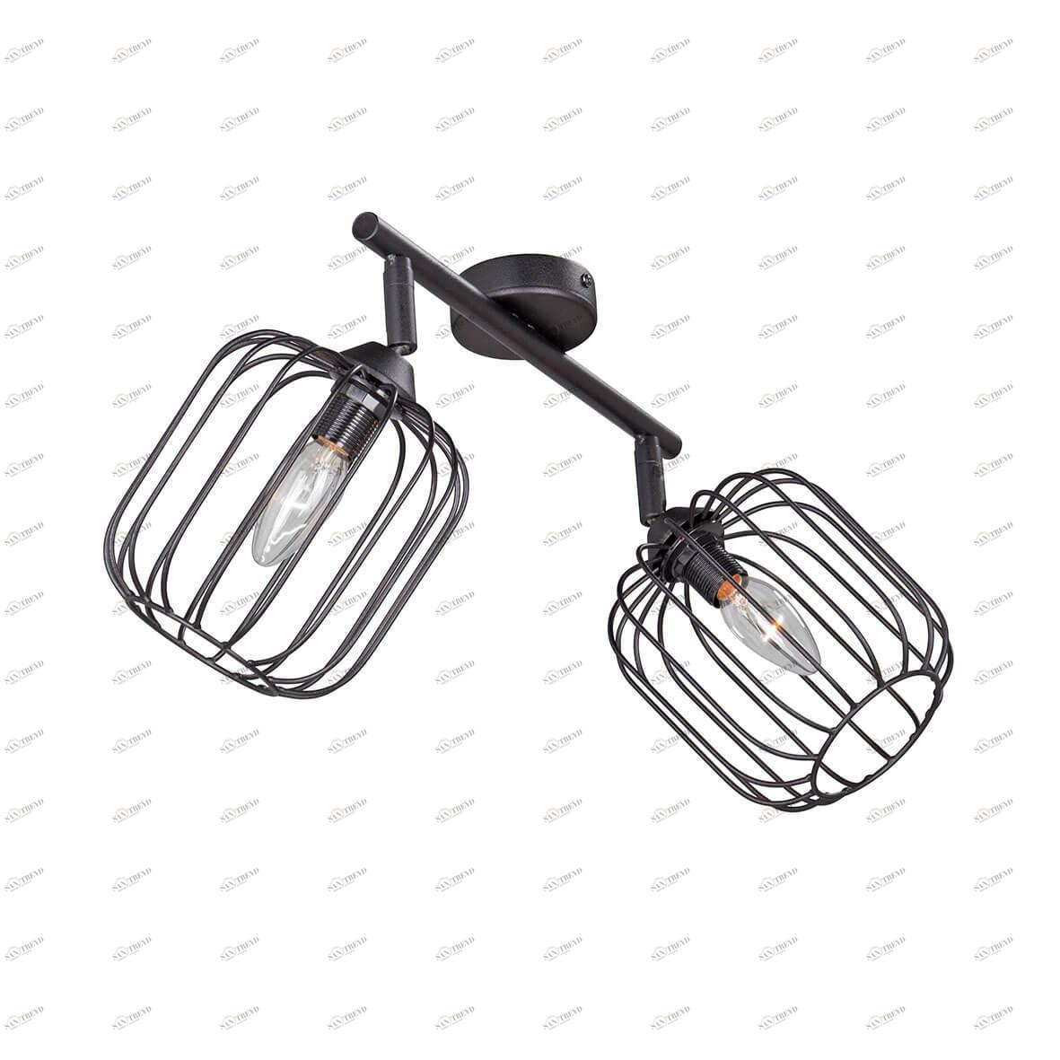 Спот потолочный с черными металлическими плафонами Vitaluce V4298-1/2PL VITALUCE  00-3926590 Черный 