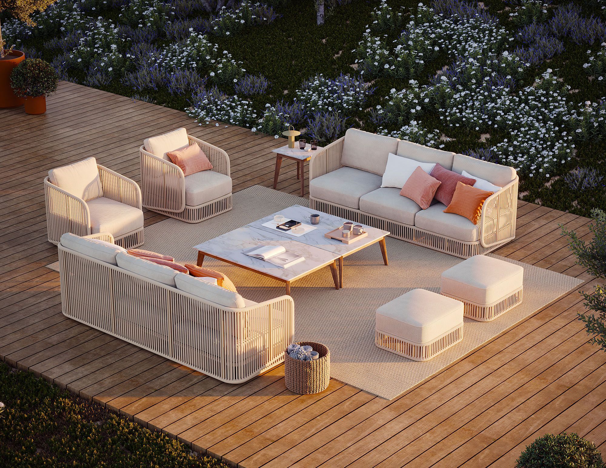 Веревочное садовое кресло с подлокотниками Walters Wainscott ARCH-00019868 - Вид №8