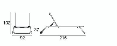 Стальная откидная Садовая кровать emu Snooze ARCH-00145678 - Вид №3