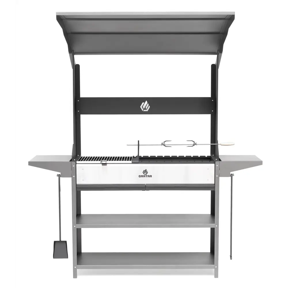 GRATAR Premium Prem 01 - стальной мангал с крышей для профессионального использования 82745318 STLM-0035323 - Вид №2