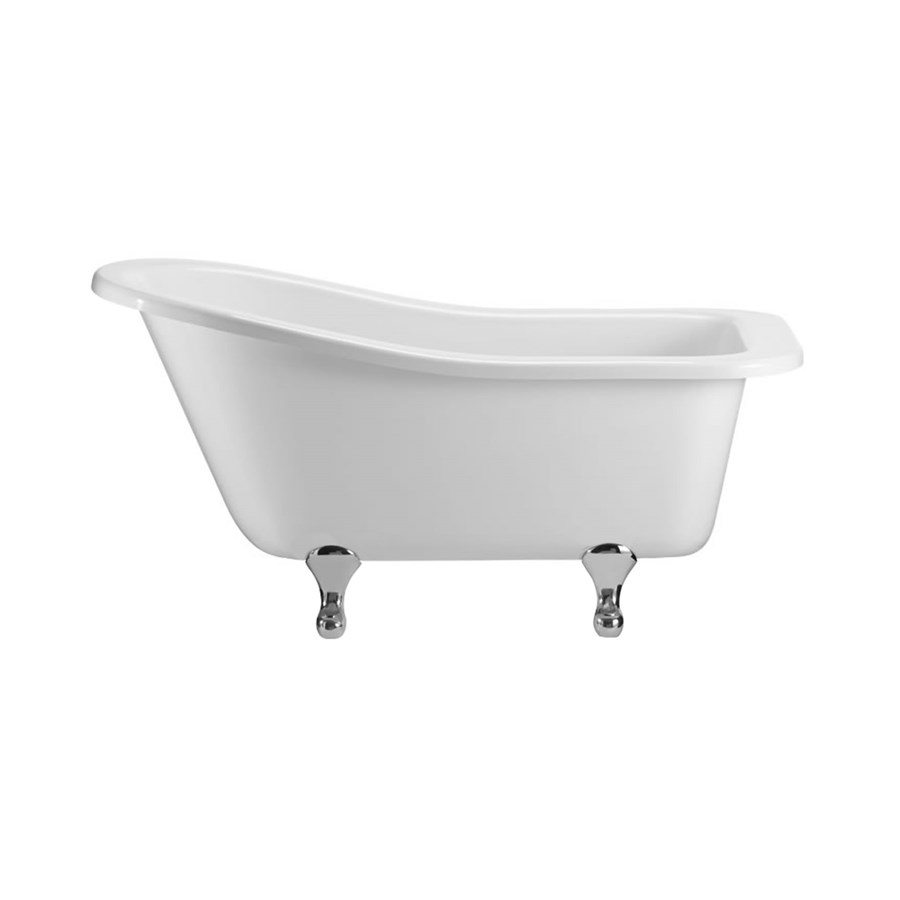Burlington Бакингемские тапочки для ванн со стандартными ножками с ножками Period в Chrome E6 E9 CHR  - Вид №1
