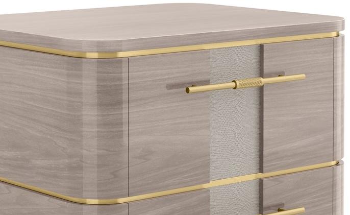 FRATO Прямоугольная тумбочка из дерева с ящиками Agra Ffu020017aae - Вид №2