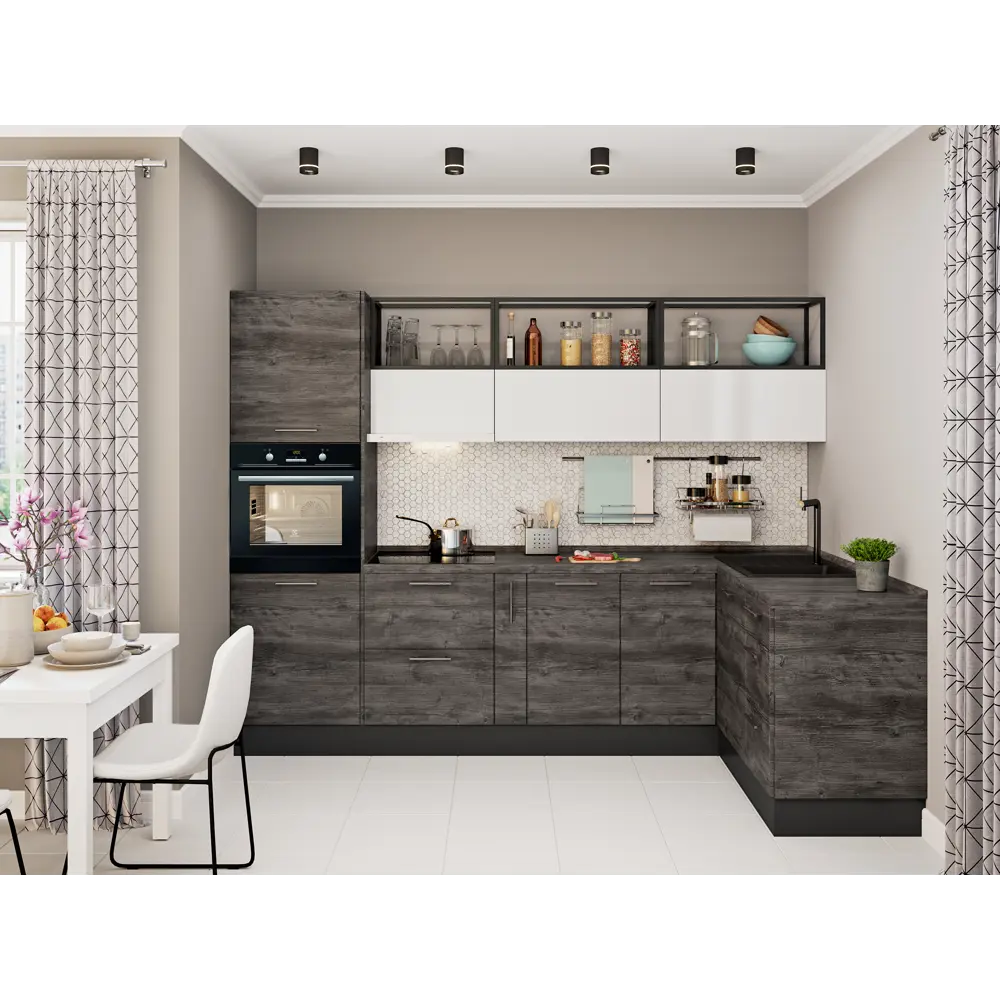 Фасад для кухонного шкафа Пласт 44.7x76.5 см Delinia ID ЛДСП цвет серый STLM-2050005 - Вид №4