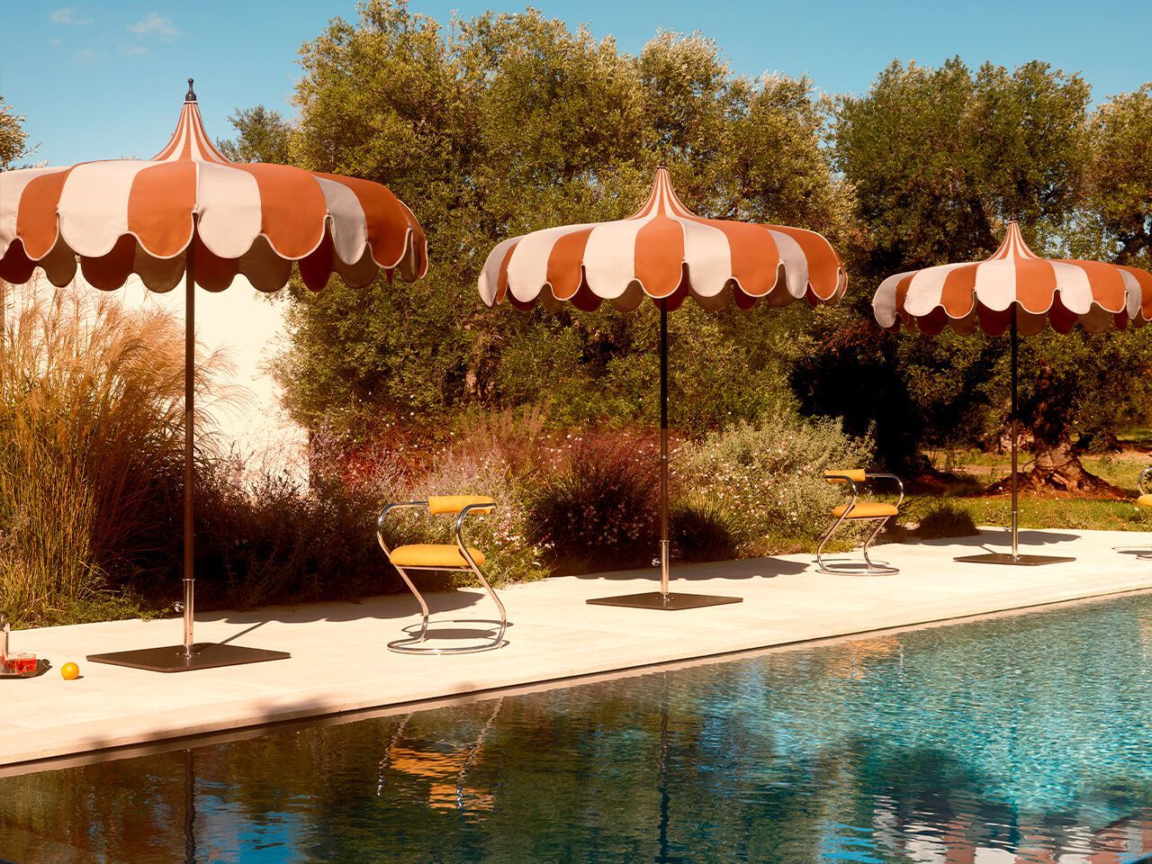 Зонтик из анодированного алюминия и акриловой ткани Crema Outdoor ICONIC PAGODA ARCH-00097596 - Вид №1