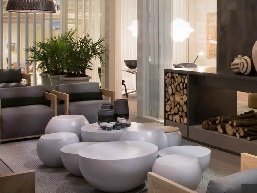 Meridiani Низкий круглый журнальный столик из полиуретана sun-id-1422039 - Вид №5