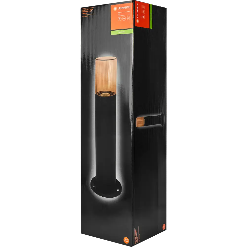 Столб уличный Ledvance «Endura Classic» Pipe AMB 50 см цвет черно-серебристый STLM-2199812 - Вид №5