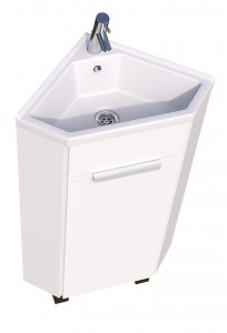 Ц0000001635 Тумба с раковиной Penta 37х37Н 1д. Белый глянец 1 Marka Penta