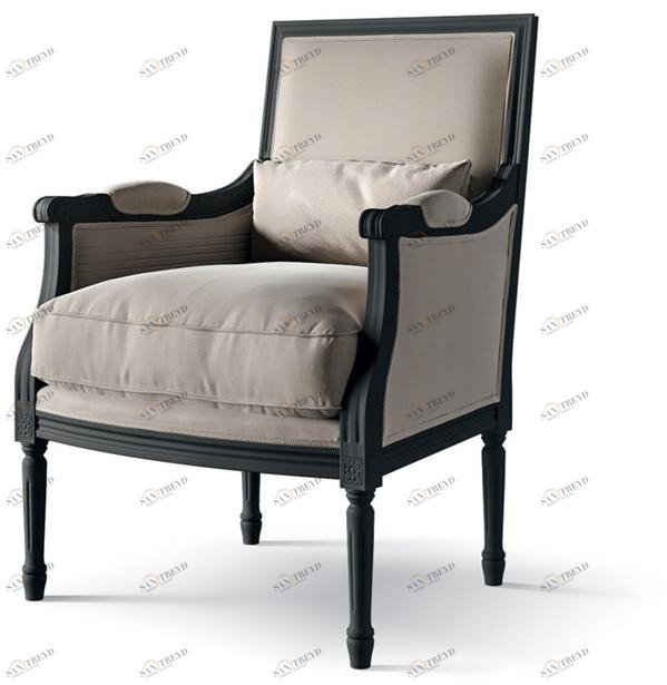 Carpanese Home Кресло из ткани с подлокотниками Heritage 5844