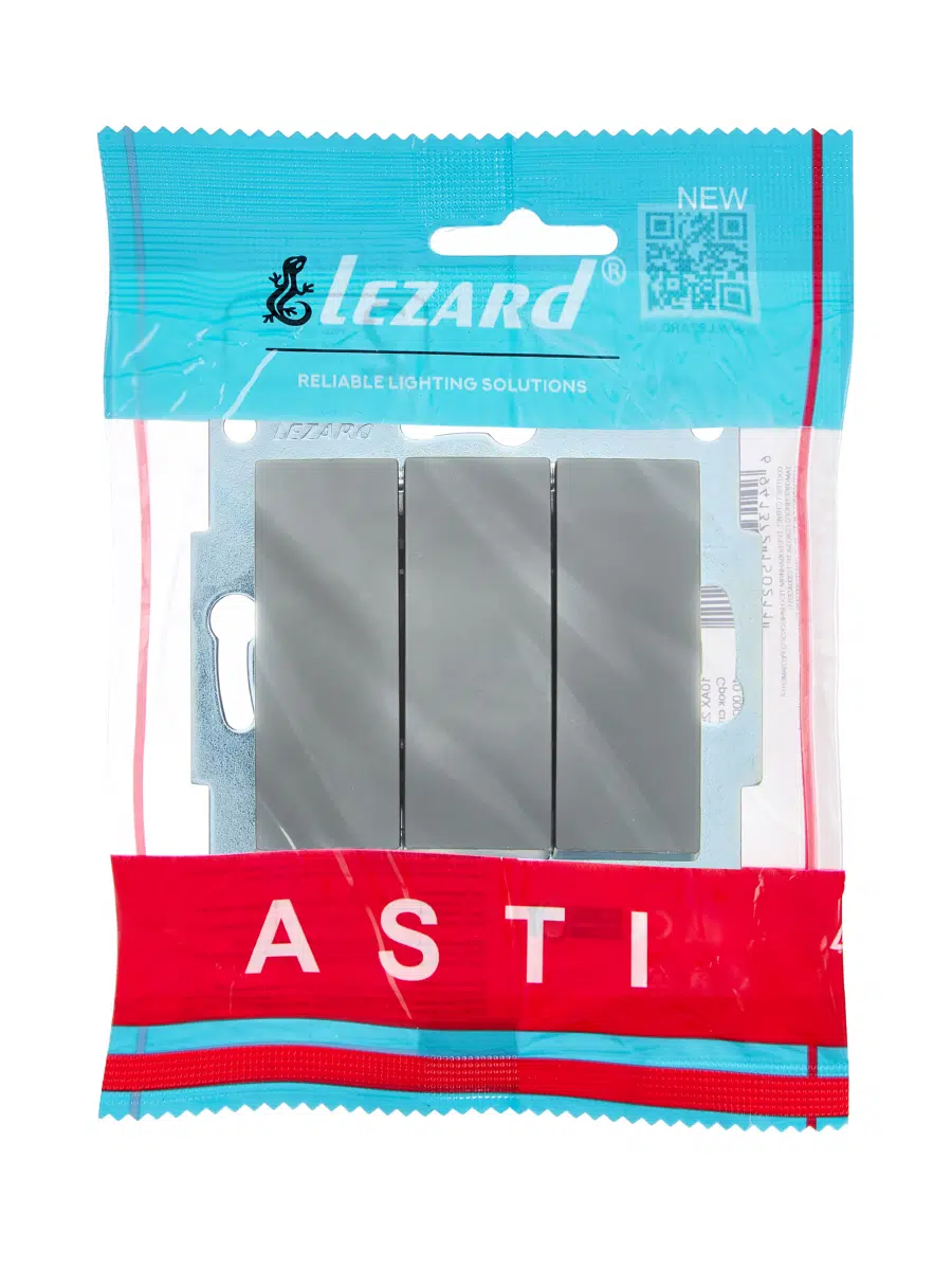 ASTI Выключатель тройной платина механизм LEZARD 7081-3588-109 - Вид №3