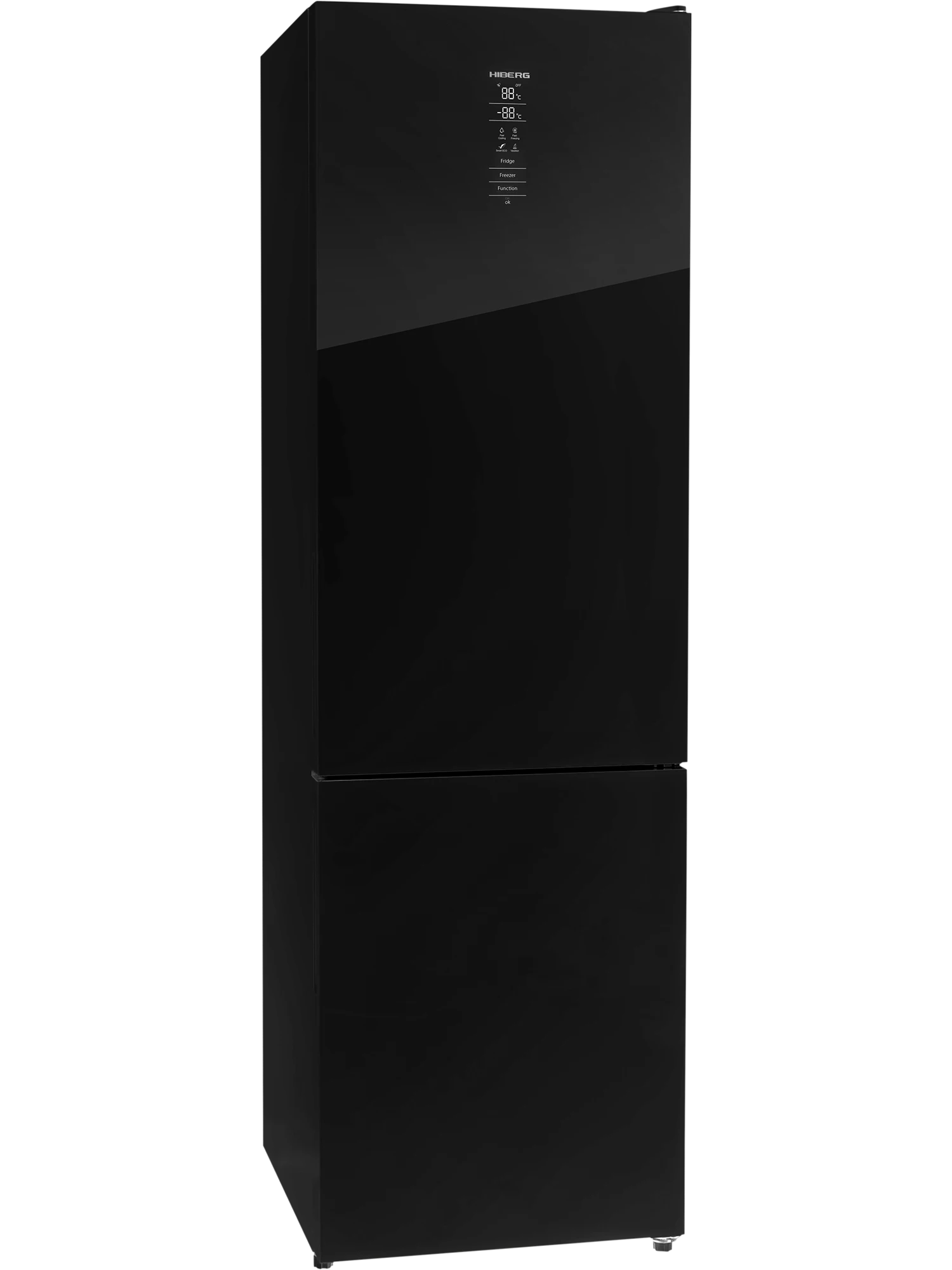 9238385 Холодильник с морозильником   HIBERG RFC-400DX NFGB inverter черный STDN-0055973