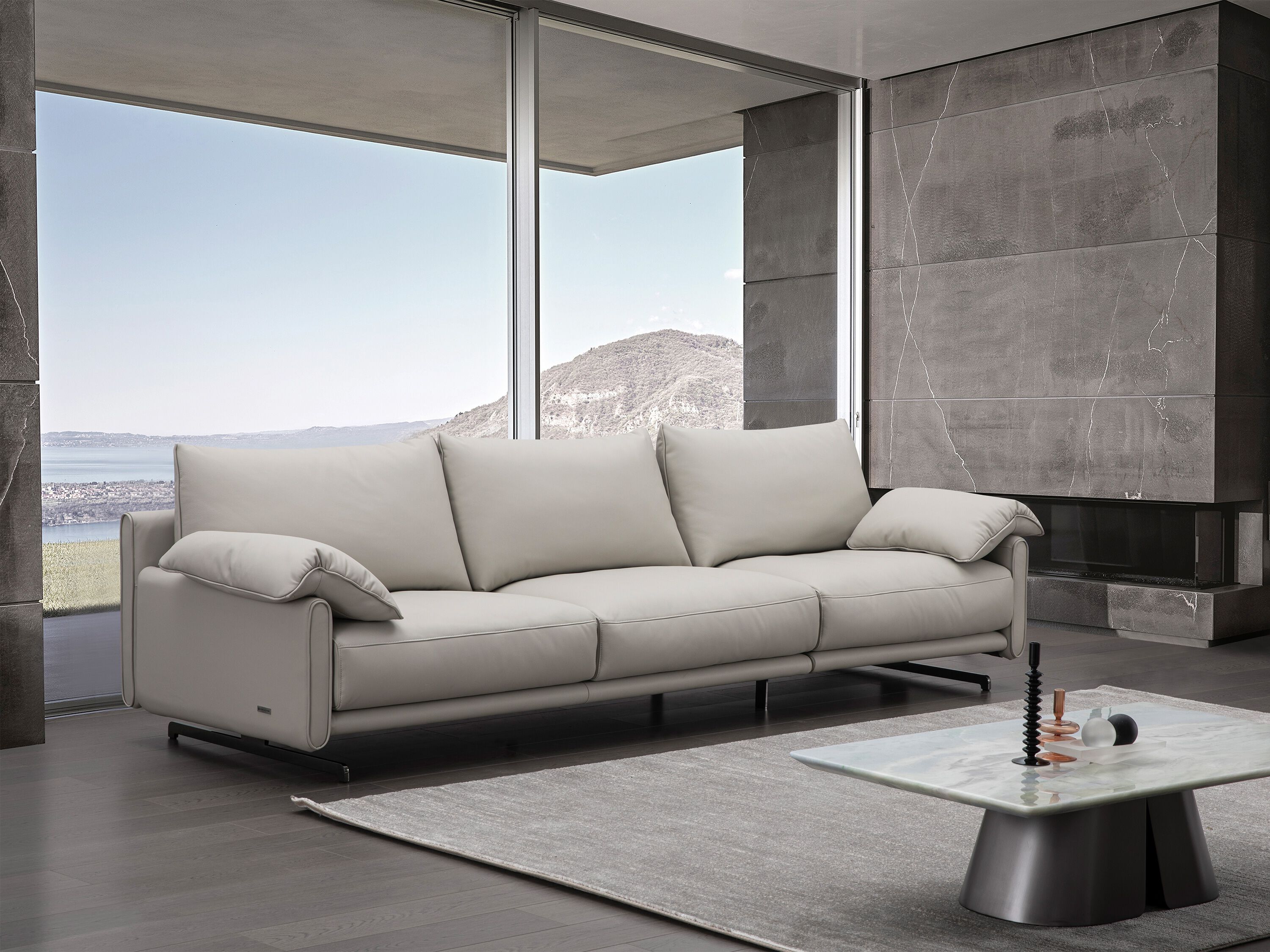 3-местный кожаный модульный диван CAMPO DE' FIORI TURIA ARCH-00102455 - Вид №3