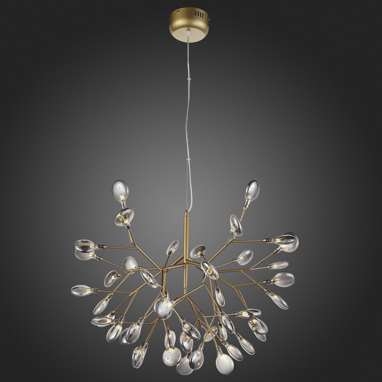 Люстра светодиодная подвесная золото 45 ламп ST Luce Riccardo SL411.213.45 ST LUCE ДИЗАЙНЕРСКИЕ, RICCARDO 328595 Золото;коричневый  - Вид №3