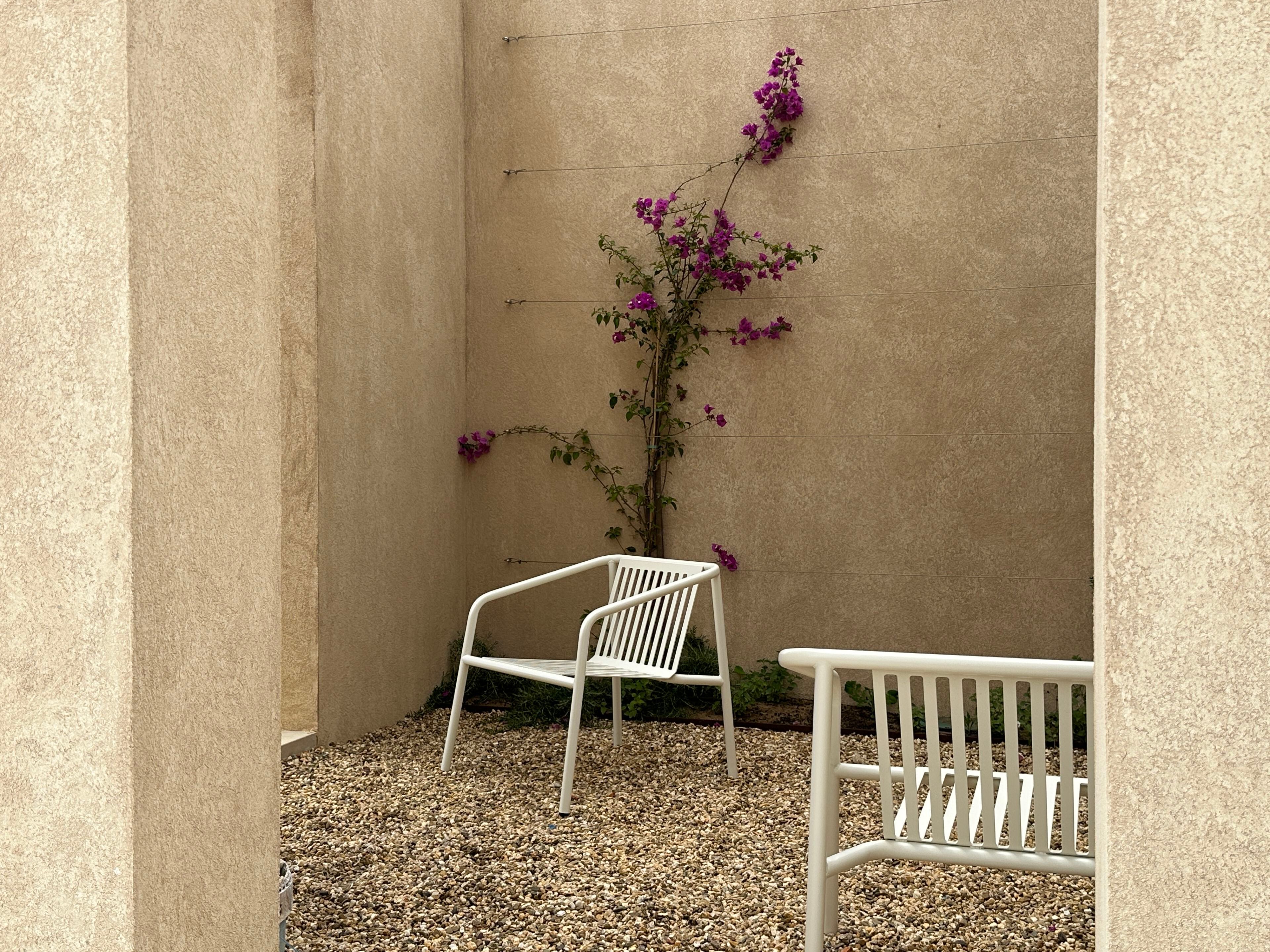 Алюминиевая садовая скамейка со спинкой Branca Lisboa Erva ARCH-00052035 - Вид №7