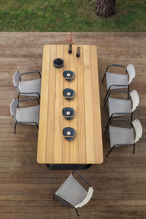 MNST1054 Обеденный стол pwi white f8 340см x 113,5см Manutti Air - Вид №12