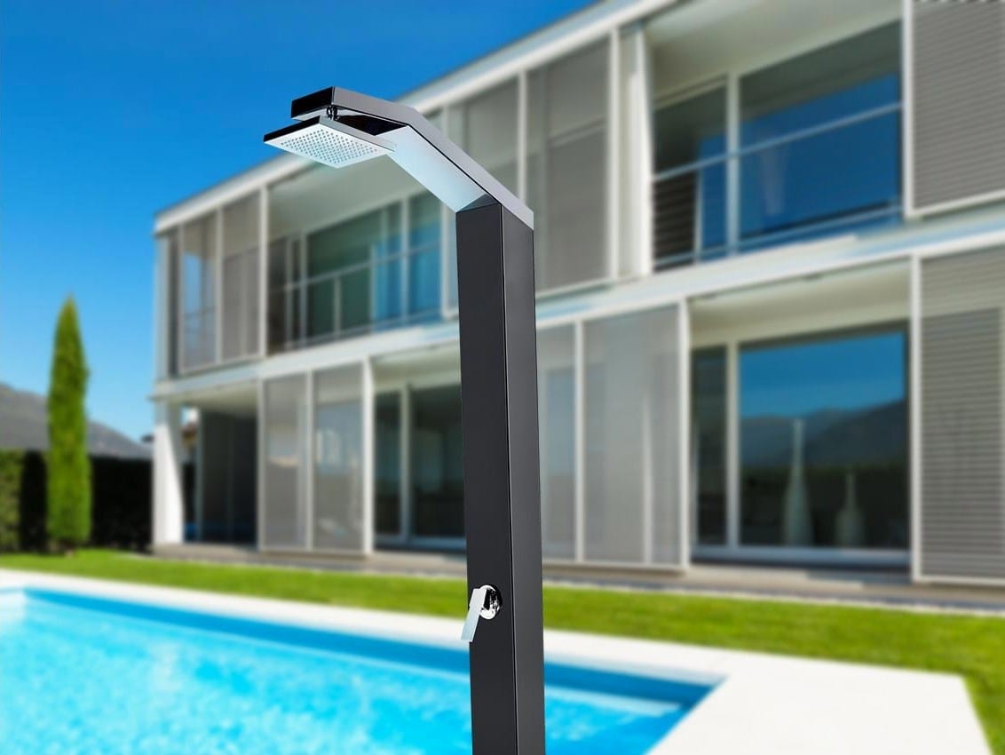 Нержавеющая сталь солнечный открытый душ с подножкой Ama Luxury Shower SOLARIS ARCH-00118064