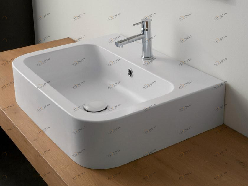 8308 Накладная раковина на столешницу  овальная Scarabeo Ceramiche Next