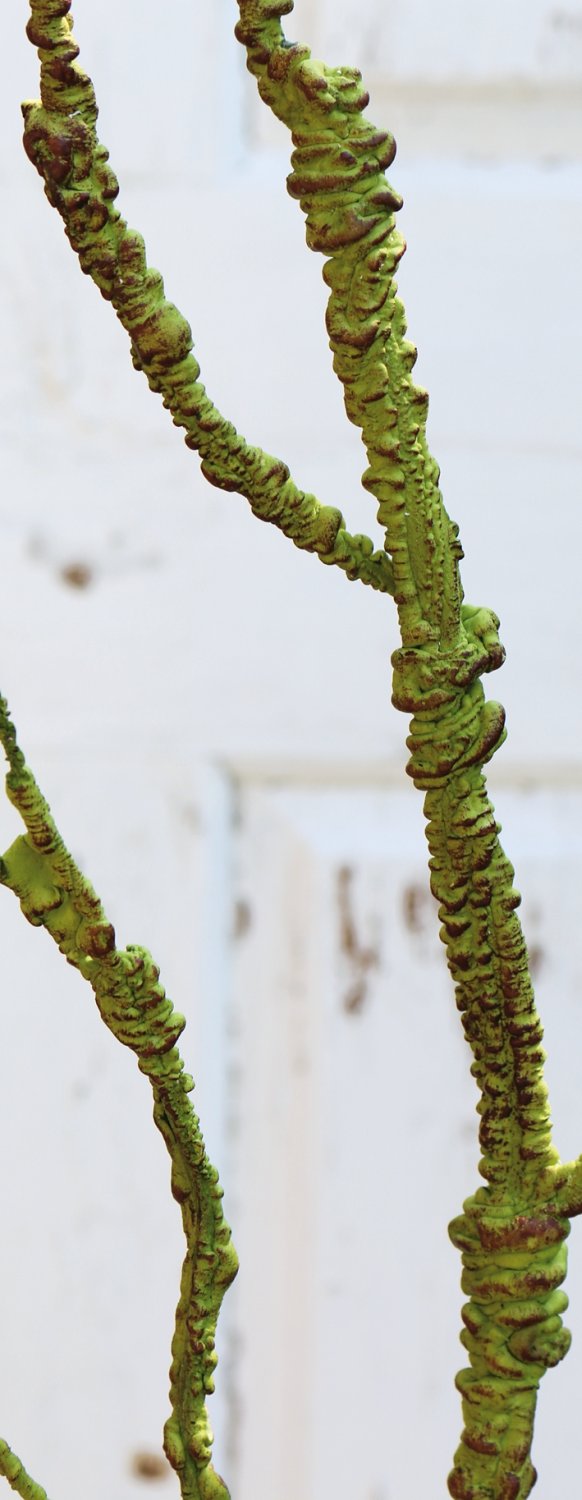 3399 883 a3 Искусственная декоративная веточка, 110 см, зеленая H-andreas  - Вид №3