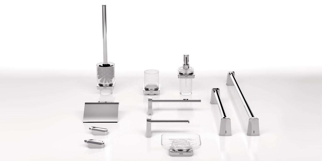 Sonia Стакан для зубных щеток настенный S6-Zen Хром 160990 - Вид №2