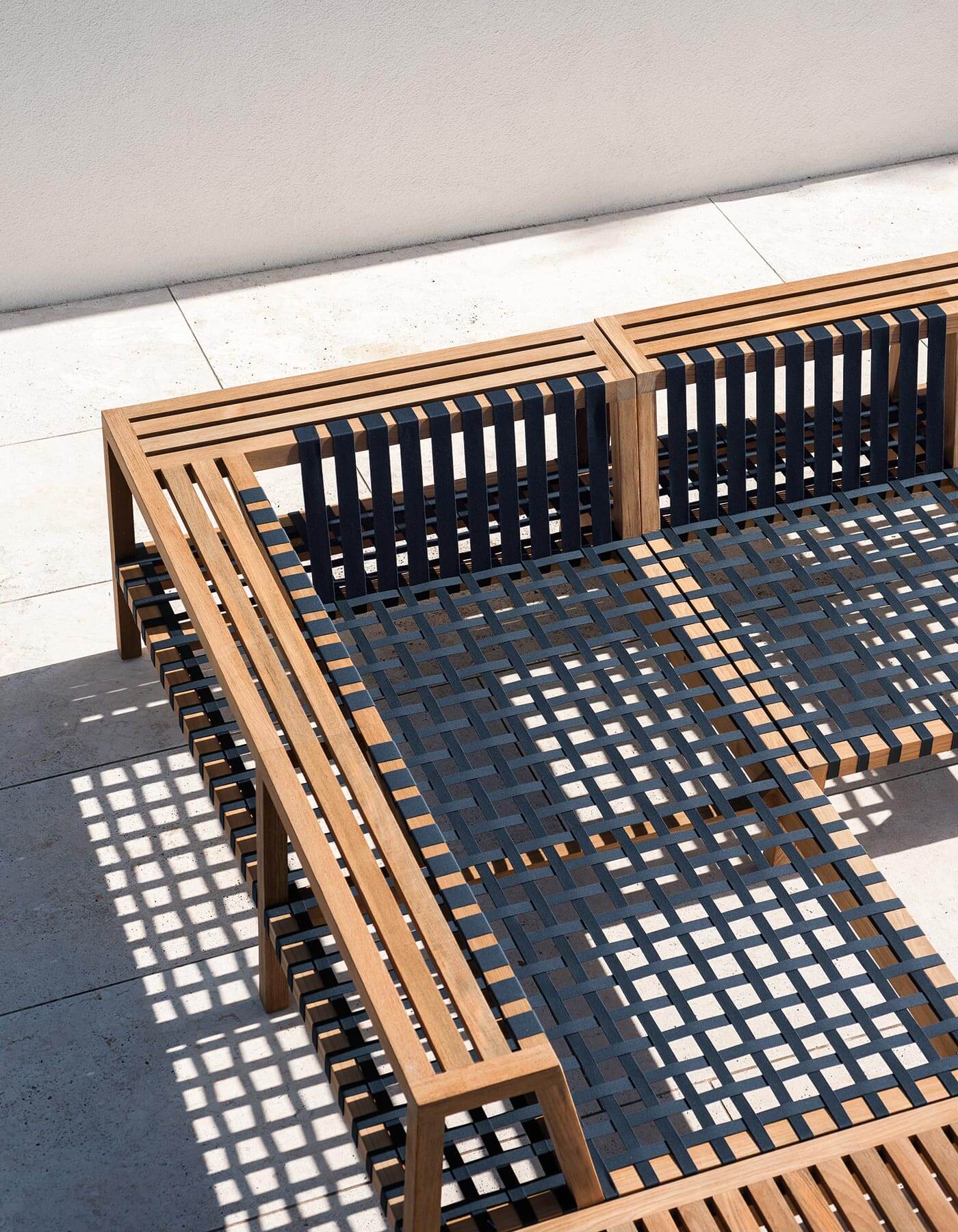 Угловой садовый диван из тикового дерева RODA сеть ARCH-00146577 - Вид №5