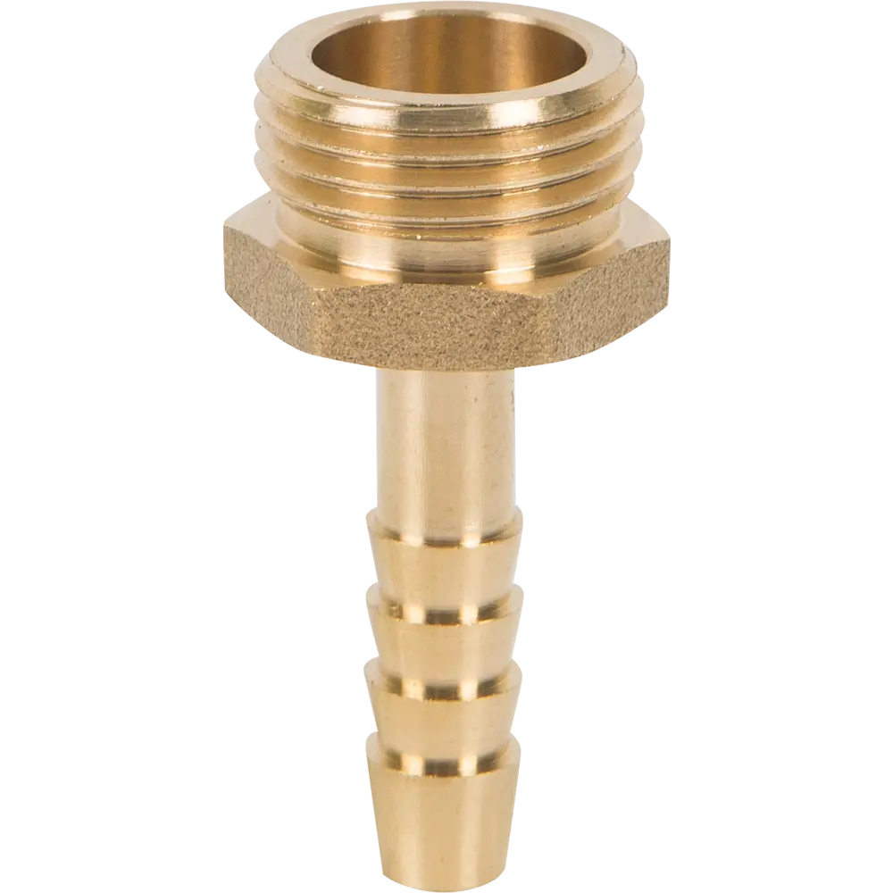 Латунный штуцер BOUTTE для шланга 3/8" x 6 мм с наружной резьбой 11677076 STLM-0001381 - Вид №1