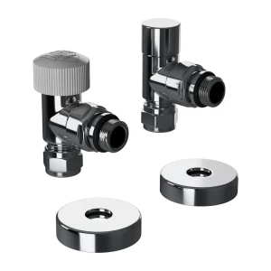 Термостатический комплект для радиатора угловой Royal Thermo Design Pro 1/2" латунь цвет хром 89423313 STLM-2138538