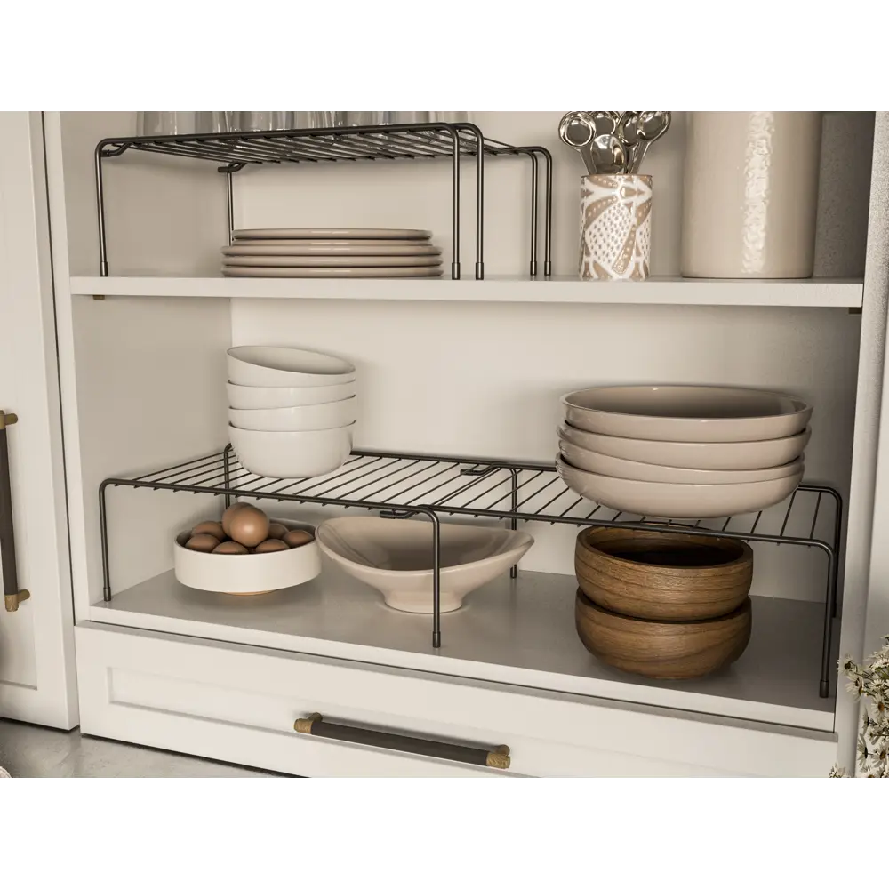 Полка для шкафа 75x25 см KONSENSA сталь цвет черный STLM-2115747 - Вид №4