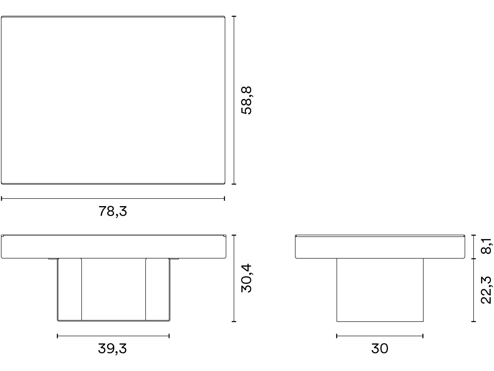 Прямоугольный стальной журнальный столик Noah Living Obento ARCH-00033963 - Вид №14